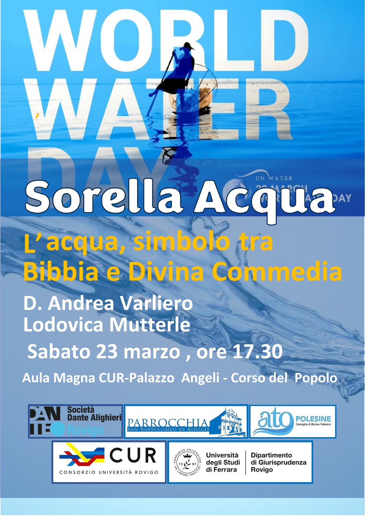 Giornata Mondiale dell’Acqua 2024: a Rovigo due eventi per celebrarla