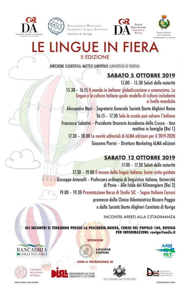 la dante_lingue in fiera 2019_locandina